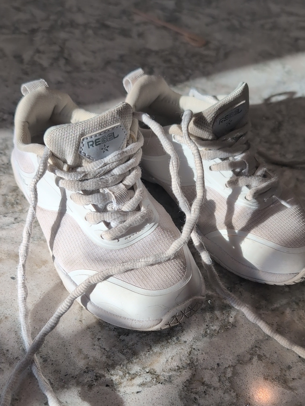 rebels Kids White Athletic Sneakers